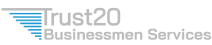 trust 20 businessmen services logo